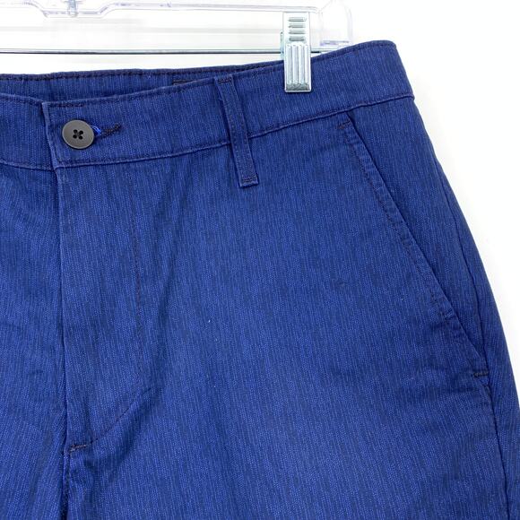 AG Adriano Goldschmeid Wanderer Slim Trouser Short Mens Size 32 Blue Print - Picture 4 of 9